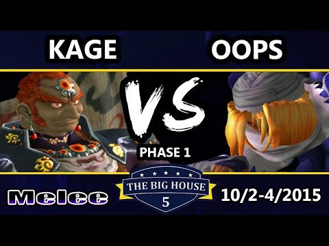 The Big House 5 - Oops (Sheik) Vs. Kage (Ganondorf) - Pools Round 1 - SSBM