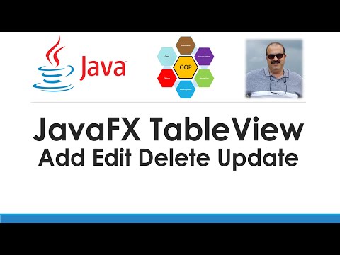 JavaFX Lecture-08 TableView Filter Update Add Delete - Complete Example - NO Scene Builder