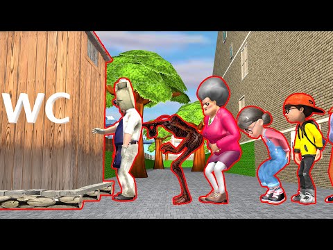 Siren Head Familly vs Scary Teacher 3D, granny, ice scream rod, nick- funny Parody animation Part 3