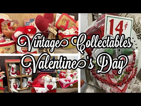 Upcycling vintage Valentine's Day assembly treasures into unique home decor