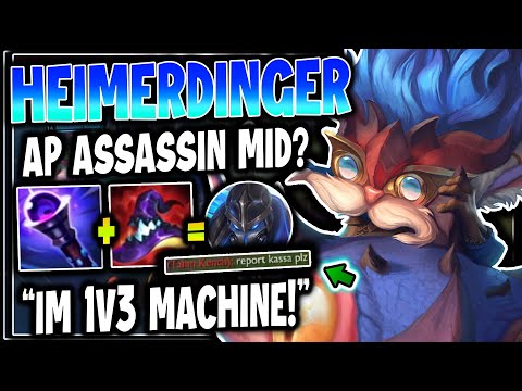 Heimerdinger is a BETTER AP ASSASSIN THAN KASSADIN? One Shot Heimer KING! - League of Legends