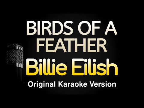 BIRDS OF A FEATHER - Billie Eilish (Karaoke Songs With Lyrics - Original Key)
