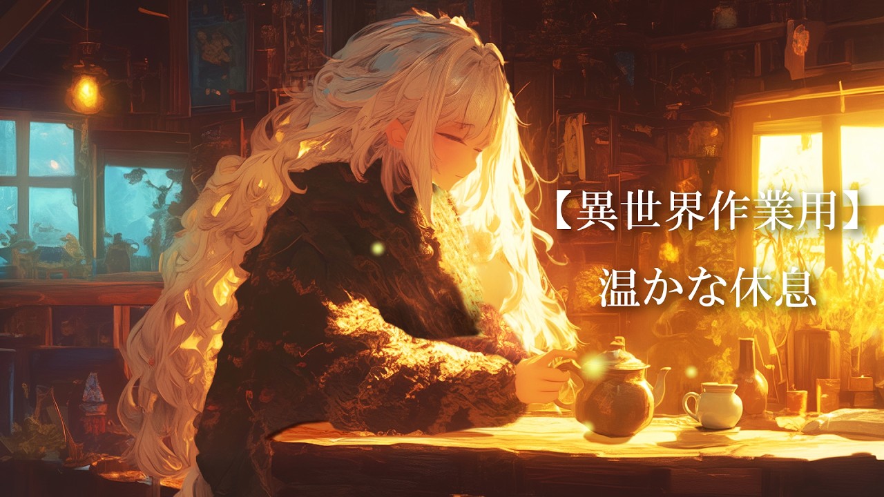 【作業用BGM】疲れた夜に聴く、森の薬草師の秘伝茶  癒やしのケルト音楽【集中・睡眠・ASMR】夜の魔法薬工房 | 心を落ち着かせるケルトBGM | 作業用・読書用ファンタジーアンビエント