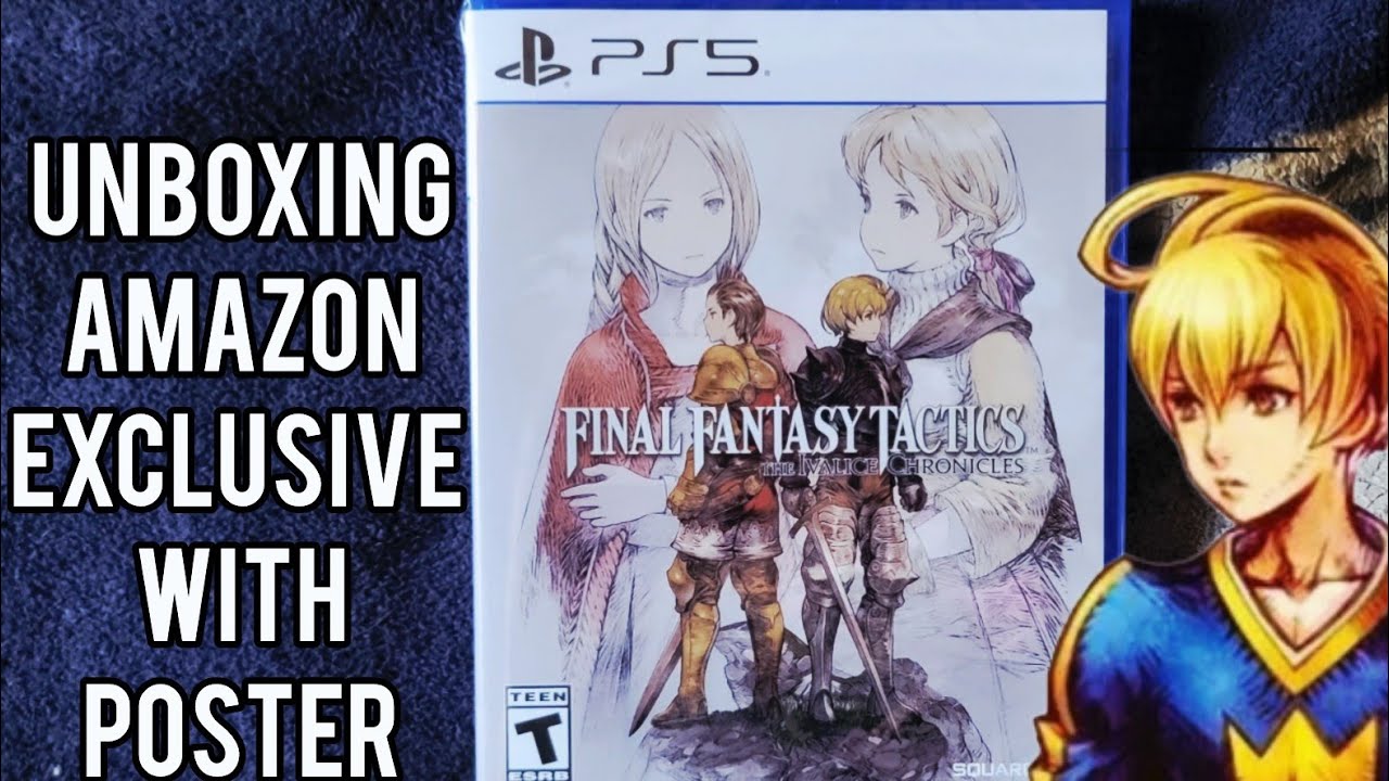FFT The Ivalice Chronicles PS5 Amazon Exclusive UNBOXING with Poster 