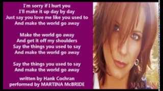 Martina McBride - Make The World Go Away ( + lyrics 2005)