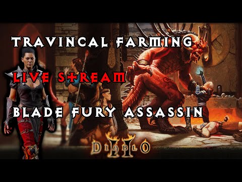 Travincal Farming on Ladder Blade Fury Assassin Diablo 2 Resurrected