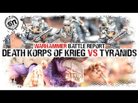 Warhammer 40,000 (Battle Report) - Tyranids vs Death Korps of Krieg