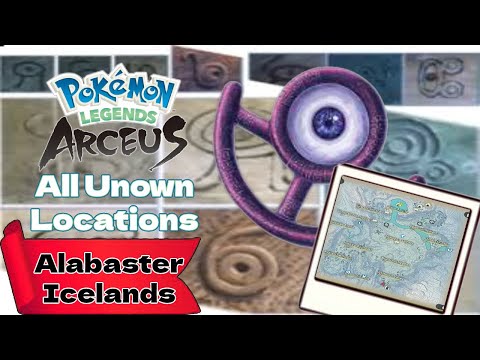 All Unown Locations (Alabaster Icelands) - Pokémon Legends: Arceus