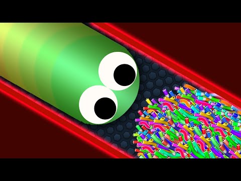 Slither.io A.I. Best Giant Snake vs Troll 93489 Tiny Snakes - Epic Slitherio Gameplay