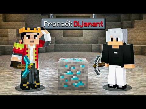 PRVI KO PRONAĐE DIJAMANT U MINECRAFTU POBJEĐUJE!!!