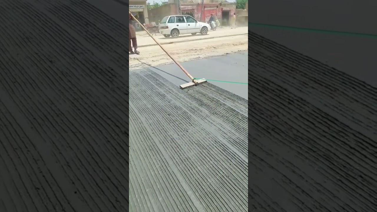 #Casting of PCC Road Ratio (1:2:4)#PCC Road#Road PCC(1:2:4) Concrete in progress #concrete#road#Road