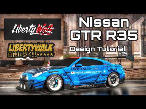 Nissan GTR R35 Liberty Walk Widebody Tutorial | Car Parking Multiplayer