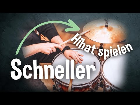 This way you can play your drum grooves quickly (fast eighth notes on the hi-hat)!