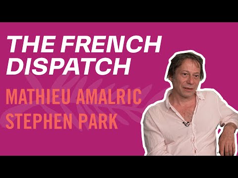 afbeelding Mathieu Amalric and Stephen Park on THE FRENCH DISPATCH