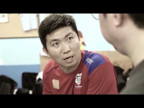 유승민 (Seung Min Ryu)'s rubber 'ULTRA' The first performance test in japan with factory staff.