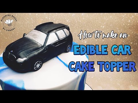 How to make an edible car cake topper