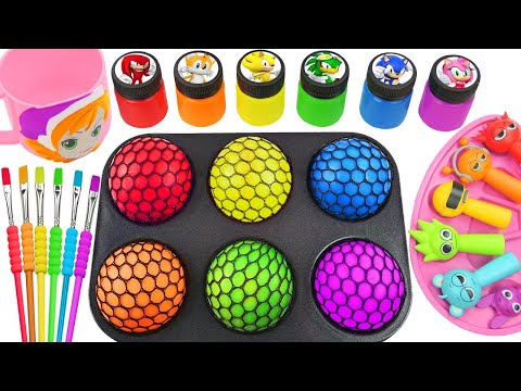 Oddly Satisfying Video l Making 6 Rainbow Sprunki Candy FROM Crunchy Slime Balls Funy Cutting ASMR