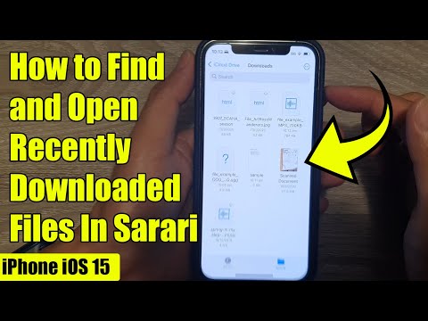 iPhone iOS 15: How to Find and Open Recently Downloaded Files In Sarari (iPhone 12/13/13 Pro) - 2022