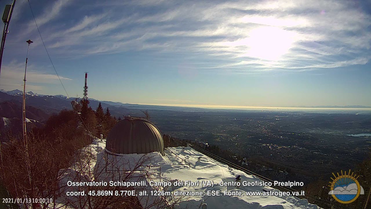 Live webcam view of Schiaparelli Observatory East View