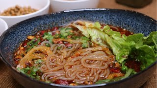 Hot and Sour Noodle Soup Recipe (Sichuan Suan La Fen 酸辣粉)