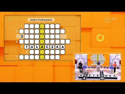 Teleturniej TVP - Gra słów. Krzyżówka -  fail. Stolica Podkarpacia to...?