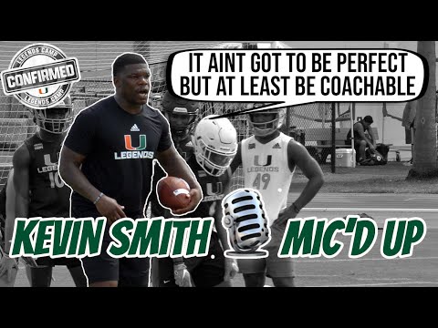 Former NFL RB Kevin Smith Coaching Drills at Legends ... - YouTube