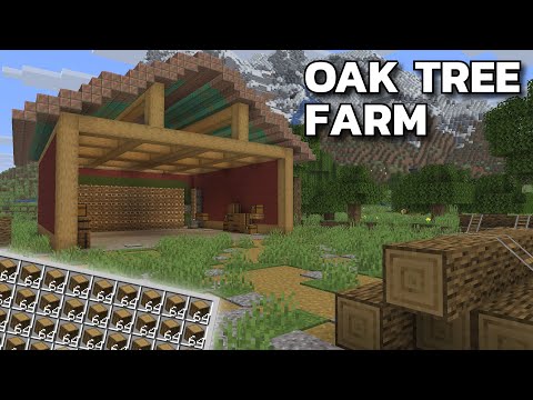 Minecraft TREE FARM - Simple & Aesthetic Design (OAK ONLY) | Java 1.21.10+