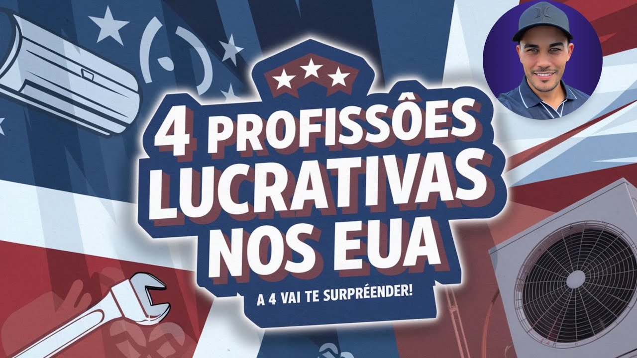 4 PROFISSÕES LUCRATIVAS PARA IMIGRANTES NOS ESTADOS UNIDOS 🇺🇸 EM 2025