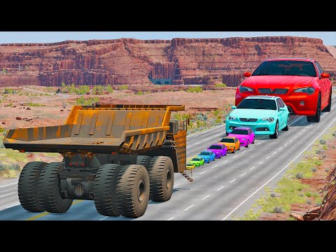 Big & Small Cars vs Belaz BeamNG.Drive