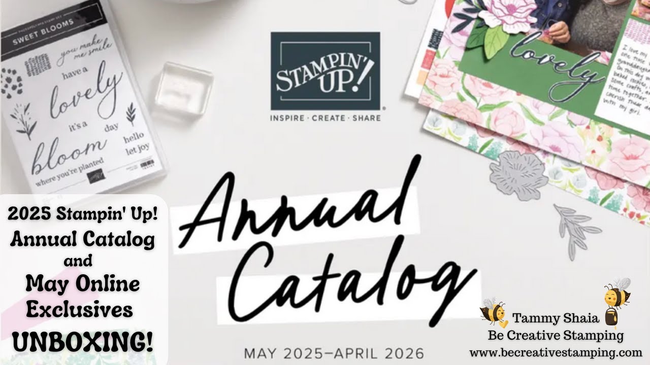 Unboxing Stampin' Up! 2025-26 Annual Catalog and May Online Exclusive-Facebook Live Replay (3/26/25)