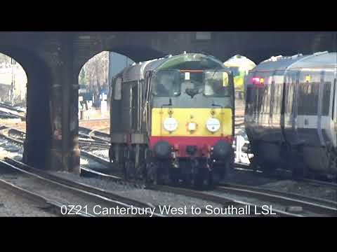 Redhill & Tonbridge Doubles; Class 73s on de-icer and LSL Class 20s on route learner; 12 Feb 2023