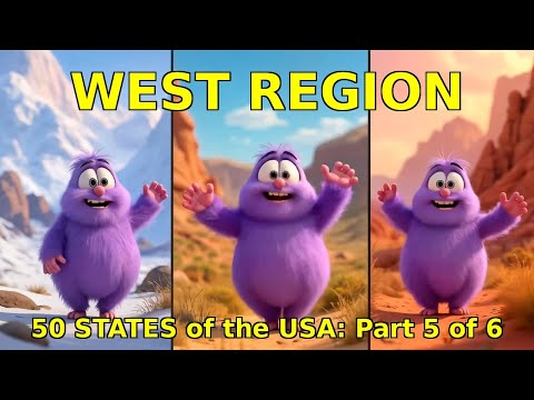What are the 11 States in the WEST REGION of the USA? 🌄 | USA ROAD TRIP fun facts! @PollyGlotty​