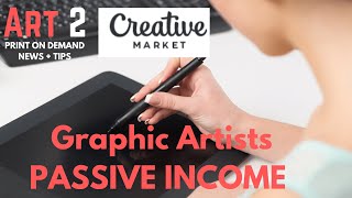 Sell Digital Art on Creative Market | Passive Income Idea