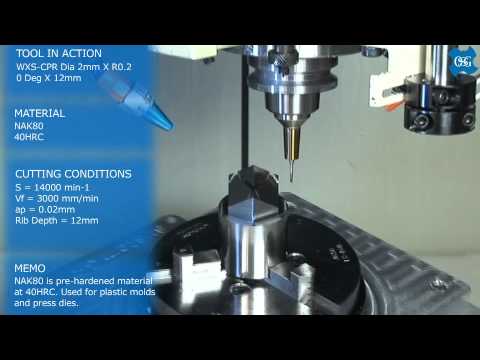 Rib Milling with OSG's Carbide Endmills: WXS-CPR