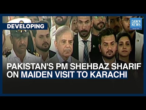 Pakistan PM Shehbaz Visits Karachi Since Assuming Office | Dawn News English
