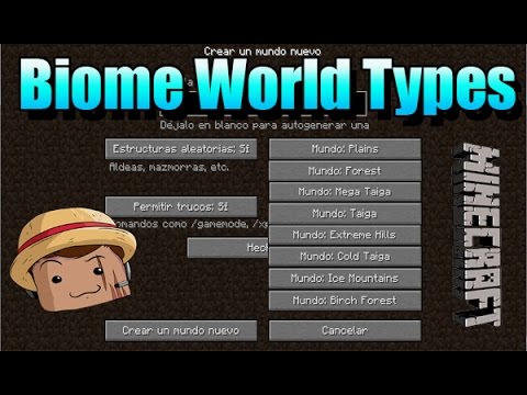 MaiikOnGame - Minecraft Mod [ Biome World Types ] 1.7.10/1.8 Choose where you want to appear!