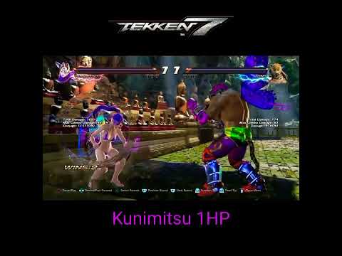 1 HP Kunimitsu | Tekken 7 #shorts