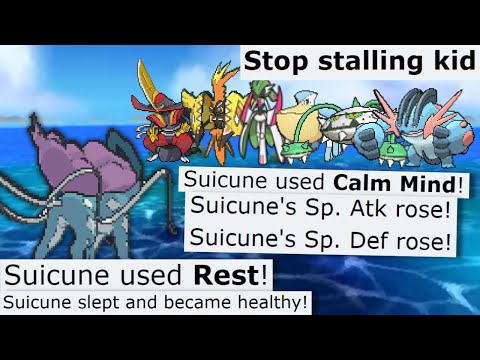 Calm Mind + Rest SUICUNE Is THE KING OF STALL In Pokemon Showdown (pokemon showdown SWEEP)