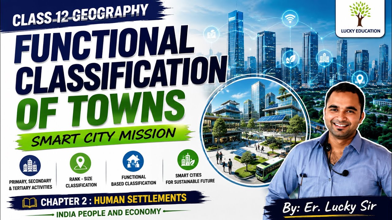 Functional Classification of Towns | Smart City Mission - Class 12 Geography