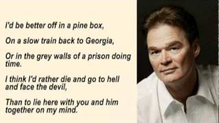 Doug Stone - I'd Be Better Off In A Pine Box with Lyrics
