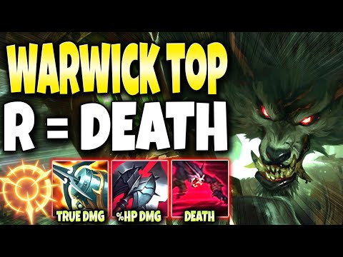 With our Warwick Top Lane Season 11 Build 1 R means INSTANT DEATH ☠️ LoL Top Warwick s11 Gameplay