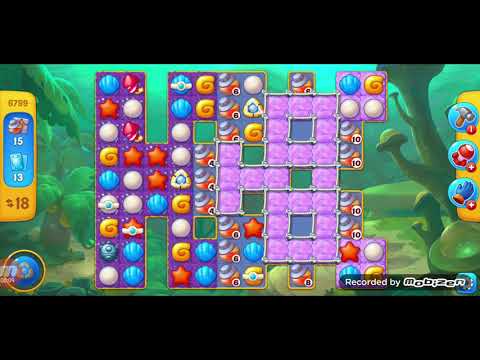 fishdom gameplay / level 6799 / It is like the ads? / thank you 피쉬돔 / 모바일 게임 / 중독성 있는 게임