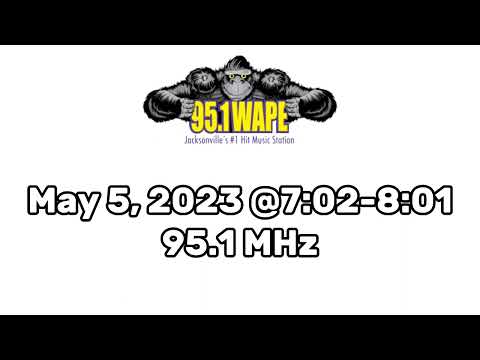 95.1 WAPE Aircheck, Jingles and Sweepers (Jacksonville, FL)