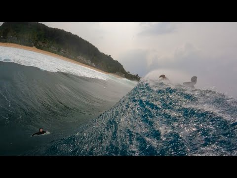 INSANE SURF SESSION ￼AFTER MASSIVE EDDIE SWELL! RAW POV