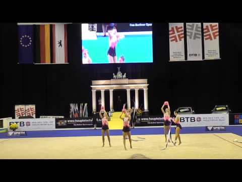 Berlin Masters 2013: Group Latvia with ribbon & ball