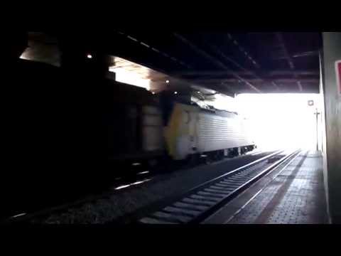 E189.093 gialla sul MRS 40501 Bologna Interporto - Nola Interporto, in transito a Roma Tiburtina