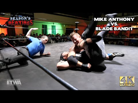 ETWA "Season's Beatings 2022": Mike Anthony vs. Blade Bandit