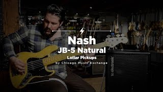 Video thumbnail for Nash JB-5 Natural 5-String Bass | CME Quick Riffs | Marc Najjar by Chicago Music Exchange