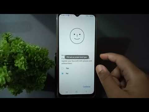 how to set face lock samsung galaxy A10