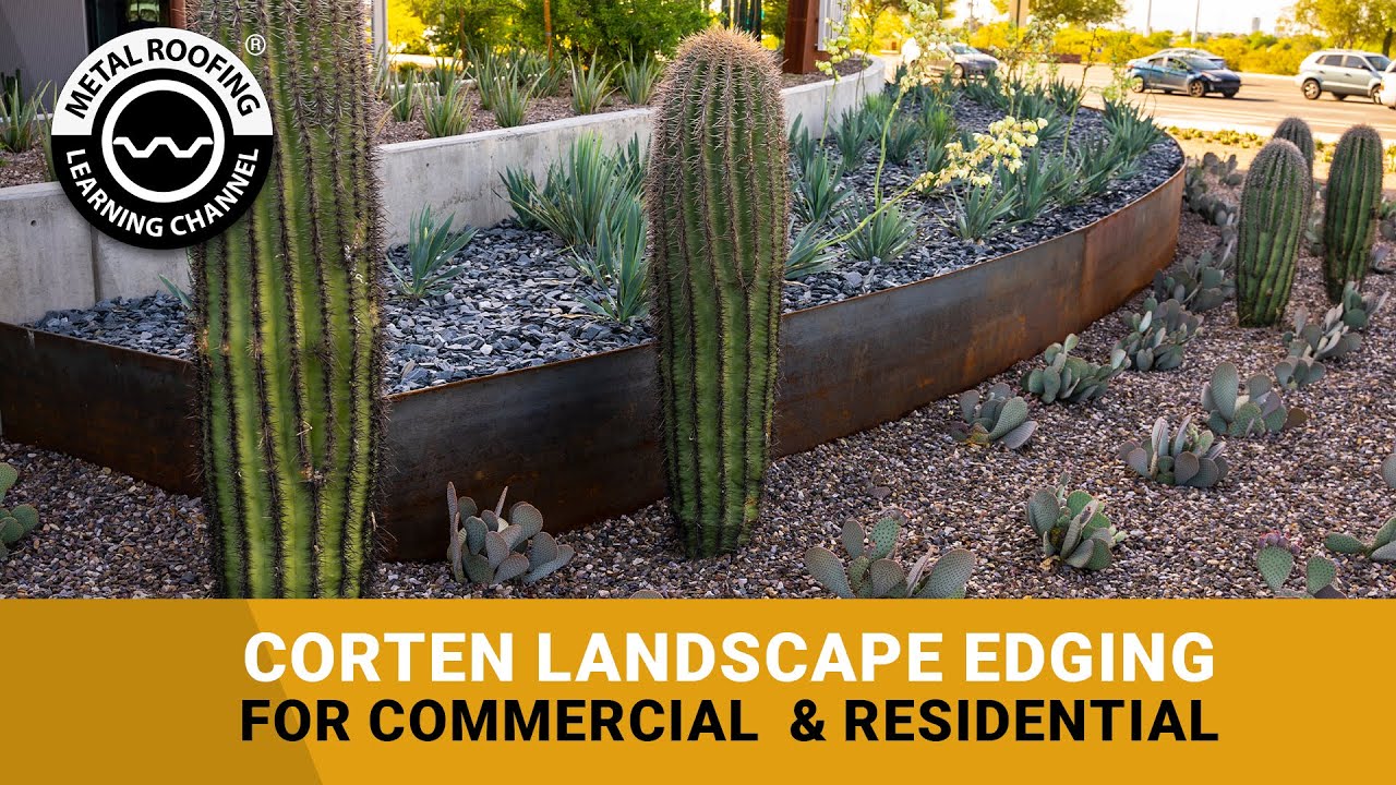 What Is Corten Steel Edging? Landscape Edging Sizes, Stakes, Easy Installation Instructions
